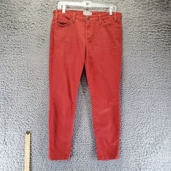 Current / Elliott Jeans Womens 28 Red Mid-Rise Skinny Fit Stretch Denim - Picture 1 of 10